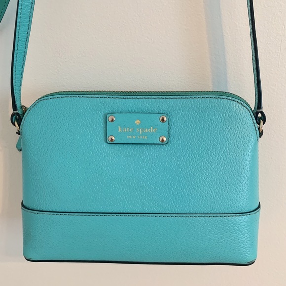 KATE SPADE MEDIUM CROSSBODY PURSE TURQUOISE